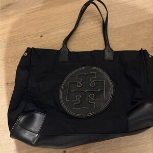 Tory Burch Black Tote with Logo